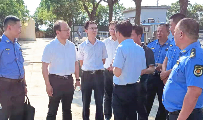 泰州市环保局、城管局，兴化市城管局领导一行莅临平博在线平台,平博（中国）环境兴化垃圾填埋场渗滤液处理项目视察工作