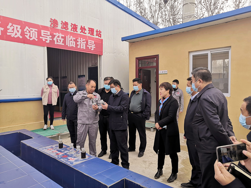 卫辉市市委书记、市政府领导、城管局局长等领导一行莅临平博在线平台,平博（中国）环境卫辉垃圾填埋场渗滤液处理项目进行视察调研工作